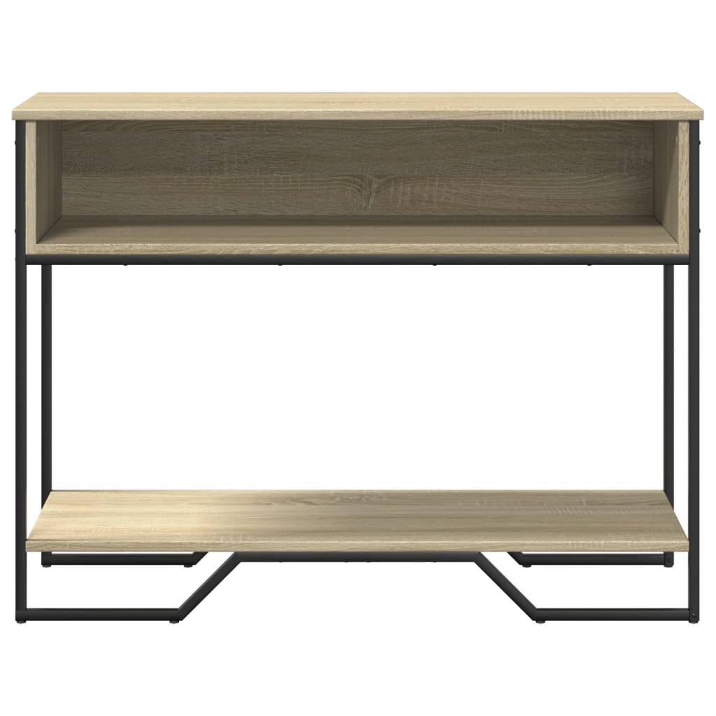 vidaXL Stolik konsolowy, dąb sonoma, 100x35x74,5 cm