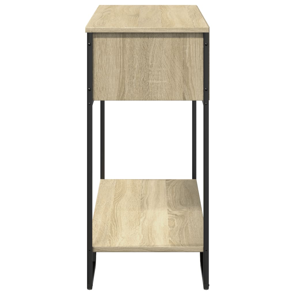 vidaXL Stolik konsolowy, dąb sonoma, 100x35x74,5 cm
