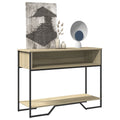 vidaXL Stolik konsolowy, dąb sonoma, 100x35x74,5 cm