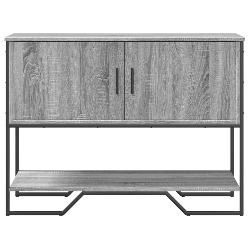 vidaXL Stolik konsolowy, szary dąb sonoma, 100x35x74,5 cm