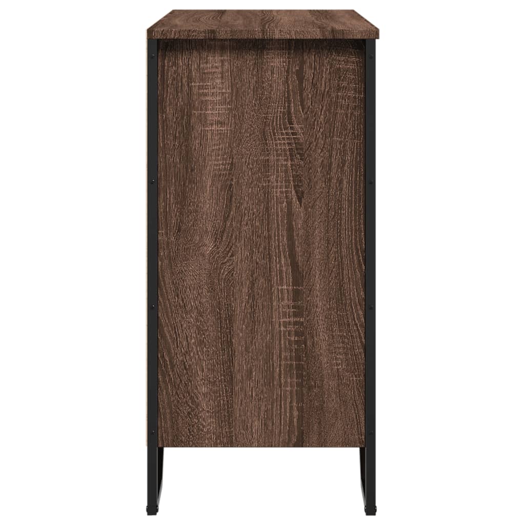 vidaXL Szafka, brązowy dąb, 78x35,5x74,5 cm, materiał drewnopochodny