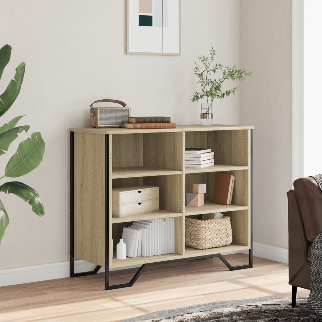 vidaXL Szafka, dąb sonoma, 91x35,5x74,5 cm, materiał drewnopochodny