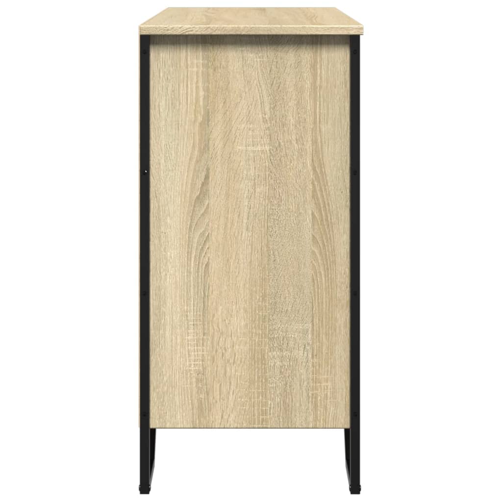 vidaXL Szafka, dąb sonoma, 91x35,5x74,5 cm, materiał drewnopochodny