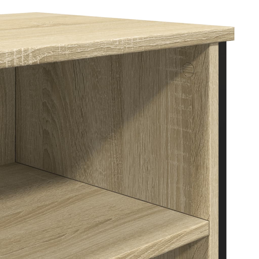 vidaXL Szafka, dąb sonoma, 91x35,5x74,5 cm, materiał drewnopochodny