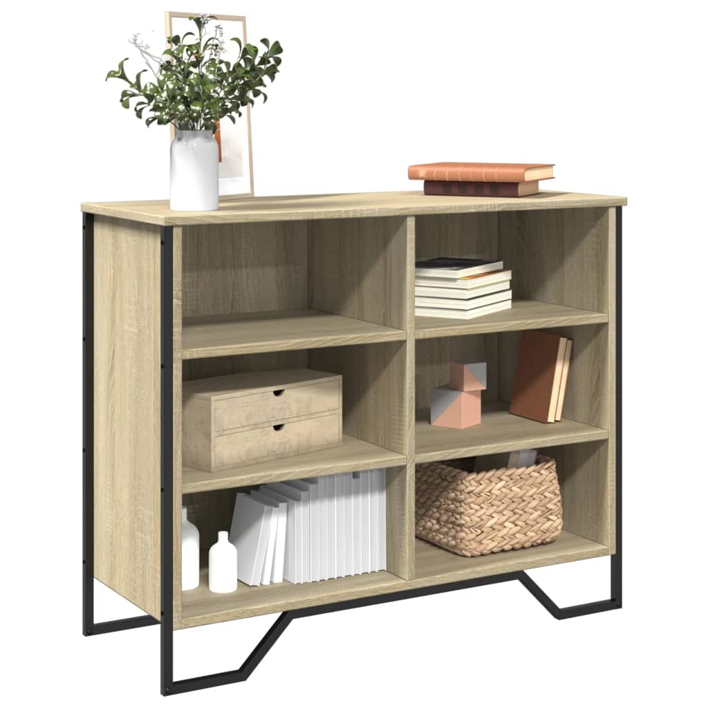 vidaXL Szafka, dąb sonoma, 91x35,5x74,5 cm, materiał drewnopochodny