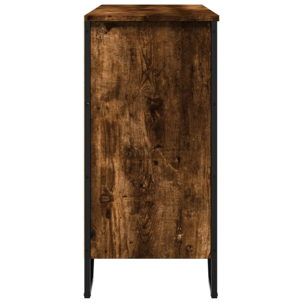 vidaXL Szafka, przydymiony dąb, 91x35,5x74,5 cm