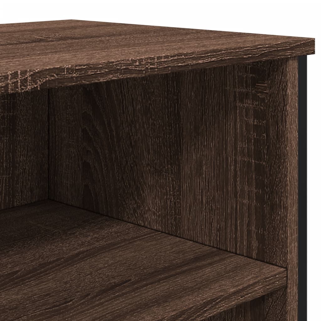 vidaXL Szafka, brązowy dąb, 101x35,5x74,5 cm, materiał drewnopochodny