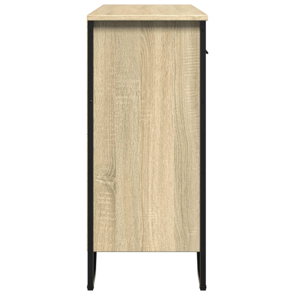 vidaXL Szafka, dąb sonoma, 97x32,5x74,5 cm, materiał drewnopochodny