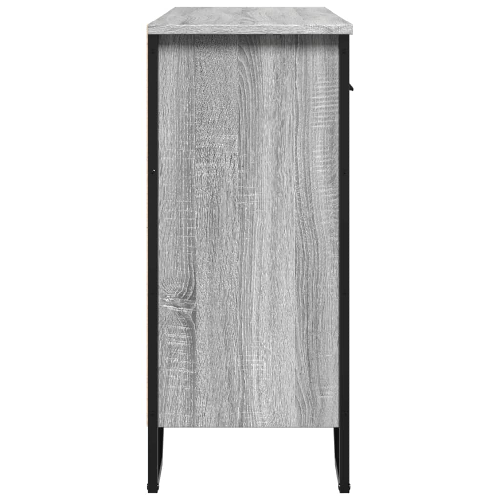 vidaXL Szafka, szary dąb sonoma, 97x32,5x74,5 cm