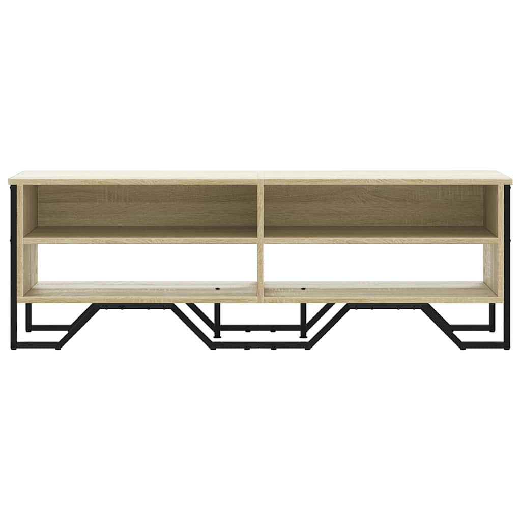 vidaXL Szafka pod TV, dąb sonoma, 122x34x41 cm materiał drewnopochodny