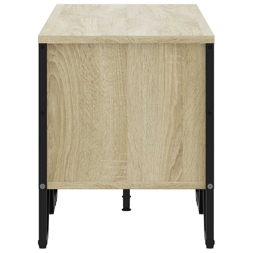 vidaXL Szafka pod TV, dąb sonoma, 122x34x41 cm materiał drewnopochodny