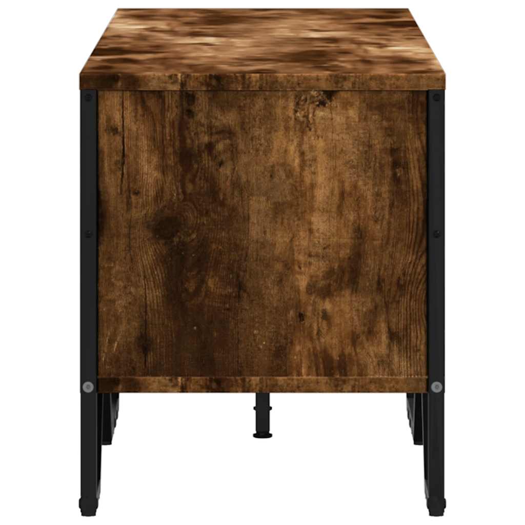 vidaXL Szafka pod TV, przydymiony dąb, 122x34x41 cm