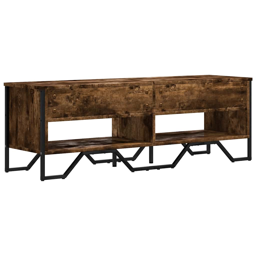 vidaXL Szafka pod TV, przydymiony dąb, 122x34x41 cm