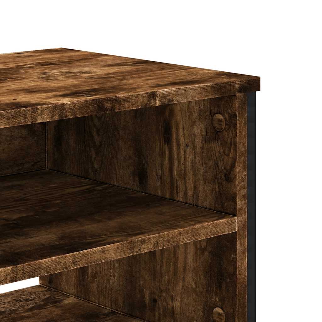 vidaXL Szafka pod TV, przydymiony dąb, 122x34x41 cm