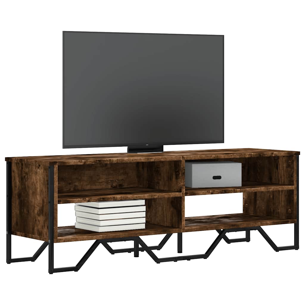 vidaXL Szafka pod TV, przydymiony dąb, 122x34x41 cm