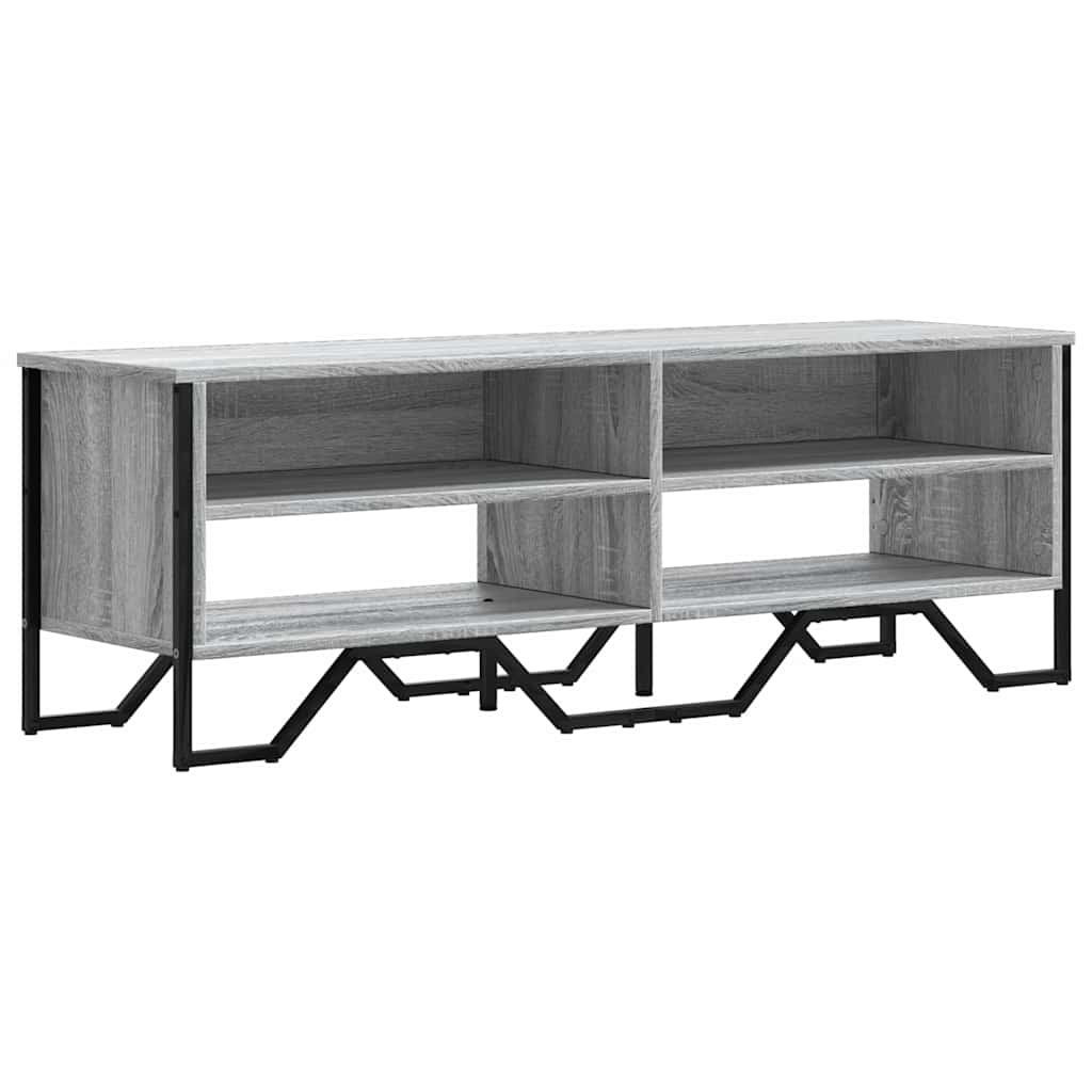 vidaXL Szafka pod TV, szary dąb sonoma, 122x34x41 cm