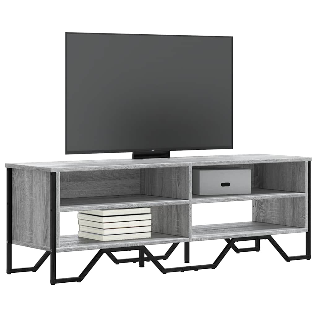 vidaXL Szafka pod TV, szary dąb sonoma, 122x34x41 cm