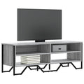 vidaXL Szafka pod TV, szary dąb sonoma, 122x34x41 cm