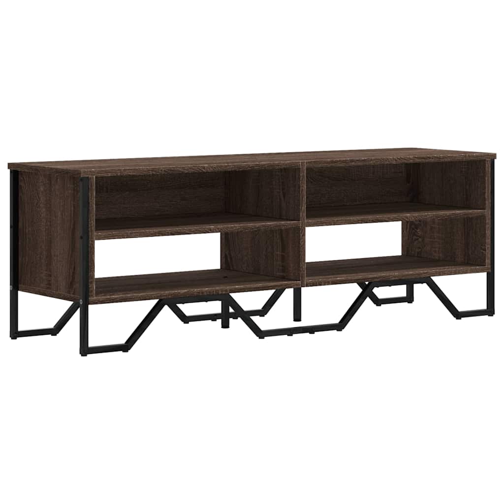 vidaXL Szafka pod telewizor, brązowy dąb, 122x34x41 cm