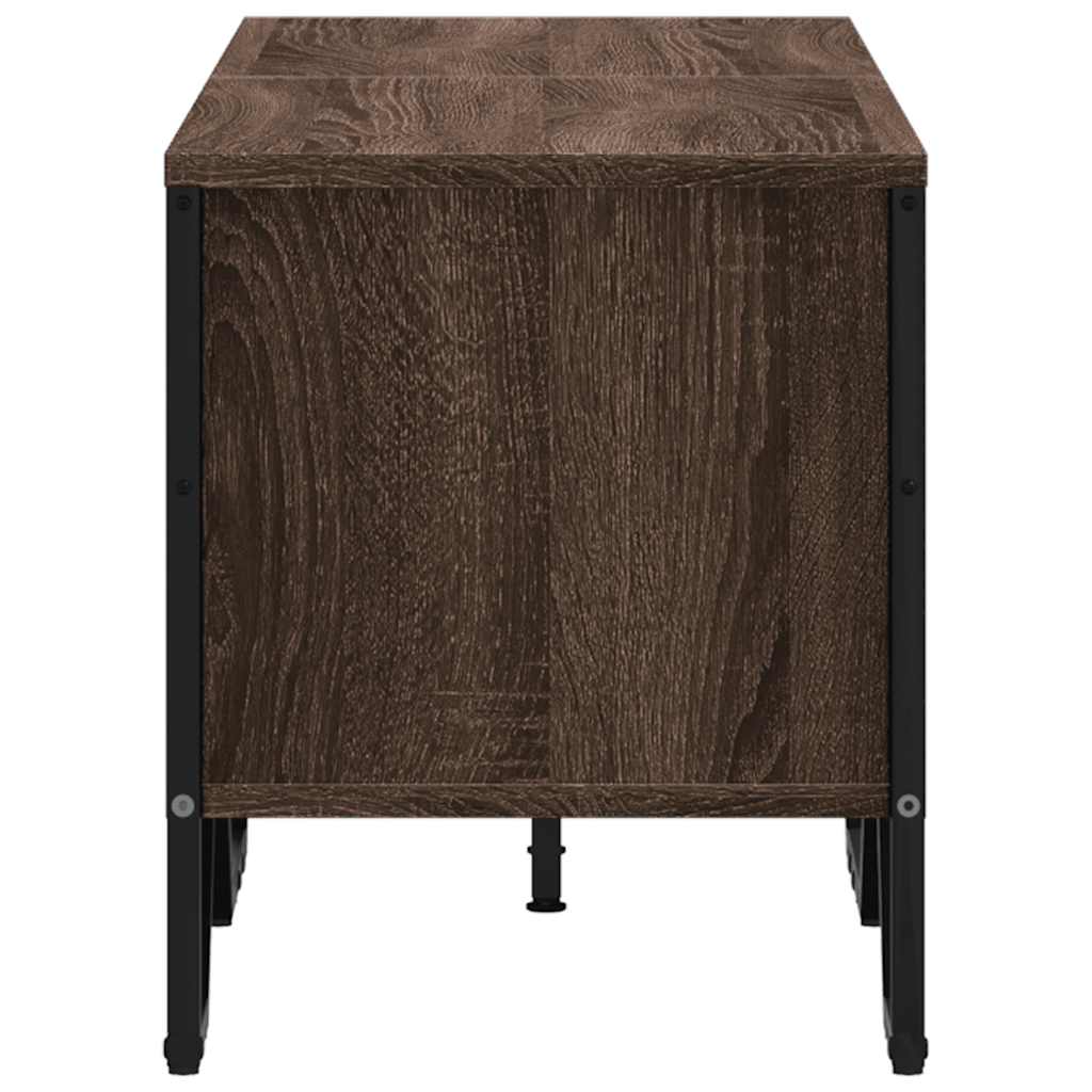 vidaXL Szafka pod telewizor, brązowy dąb, 122x34x41 cm