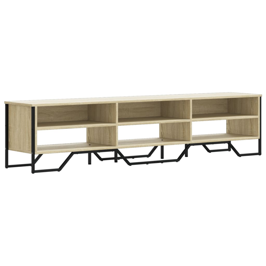 vidaXL Szafka pod TV, dąb sonoma, 180x34x41 cm materiał drewnopochodny