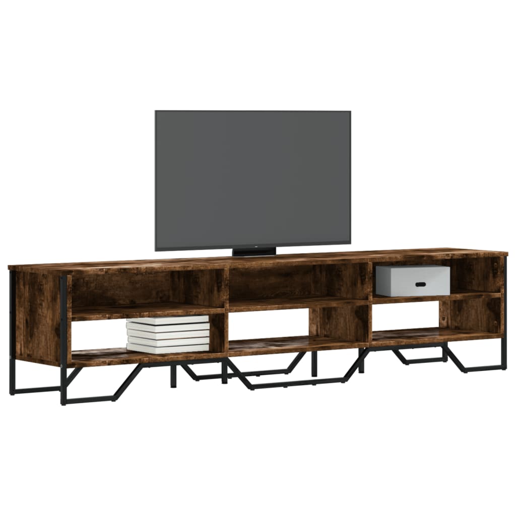 vidaXL Szafka pod telewizor, przydymiony dąb, 180x34x41 cm
