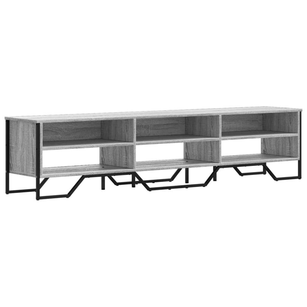 vidaXL Szafka pod TV, szary dąb sonoma, 180x34x41 cm