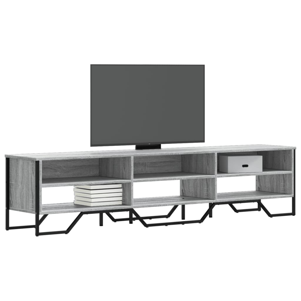vidaXL Szafka pod TV, szary dąb sonoma, 180x34x41 cm