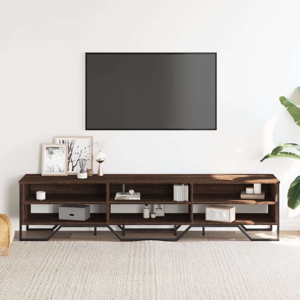 vidaXL Szafka pod telewizor, brązowy dąb, 180x34x41 cm