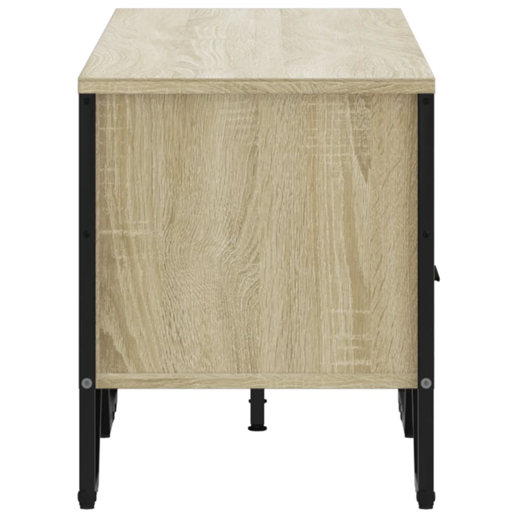 vidaXL Szafka pod TV, dąb sonoma, 122x34x41 cm materiał drewnopochodny
