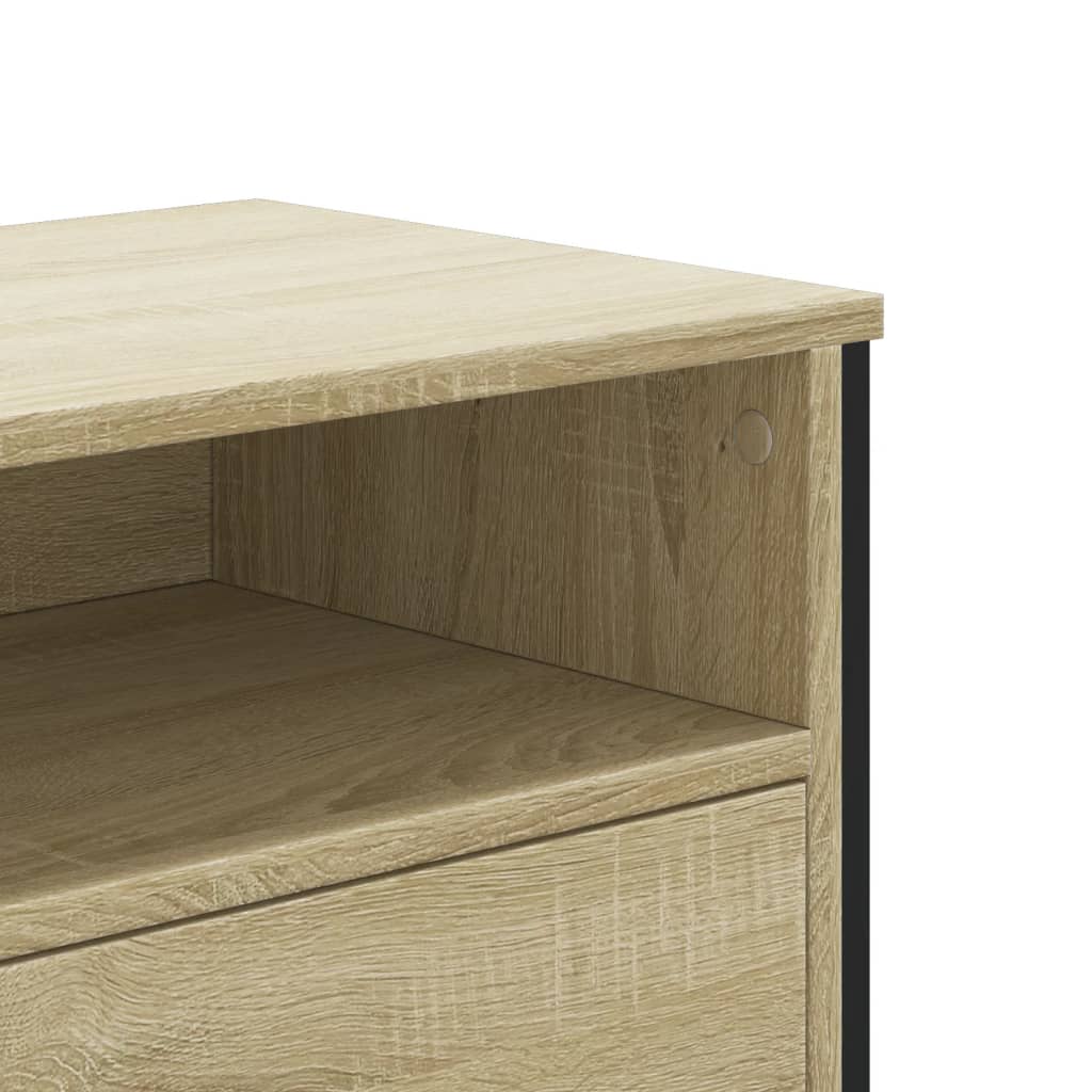 vidaXL Szafka pod TV, dąb sonoma, 122x34x41 cm materiał drewnopochodny