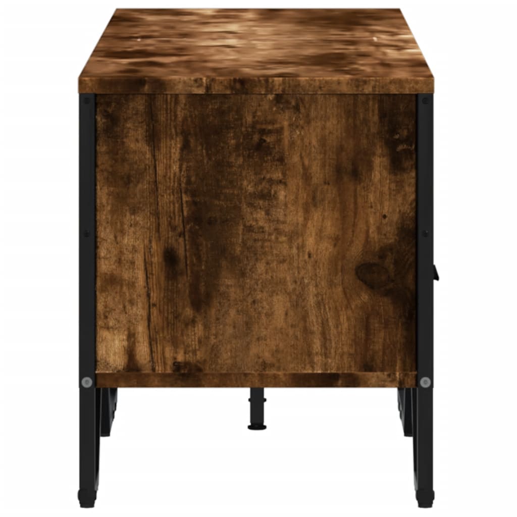 vidaXL Szafka pod TV, przydymiony dąb, 122x34x41 cm