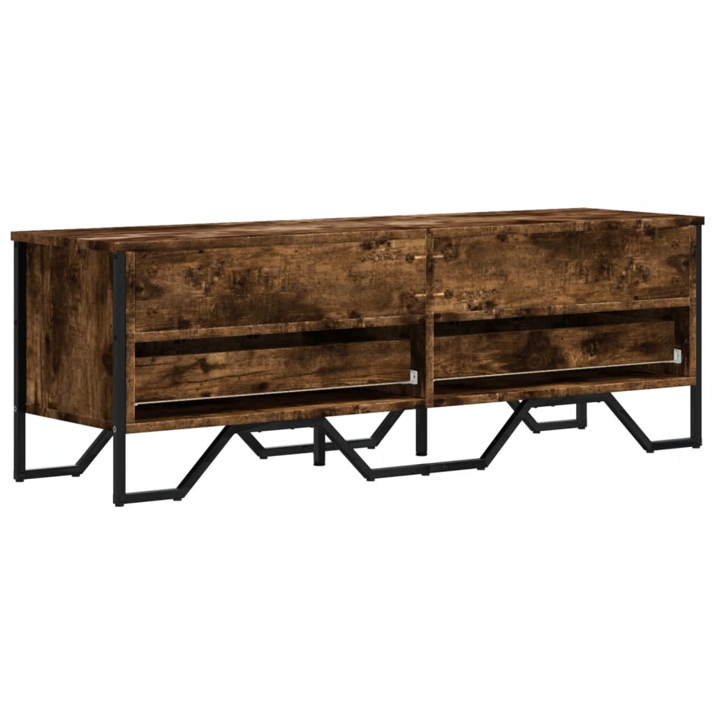 vidaXL Szafka pod TV, przydymiony dąb, 122x34x41 cm