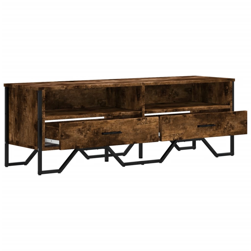 vidaXL Szafka pod TV, przydymiony dąb, 122x34x41 cm