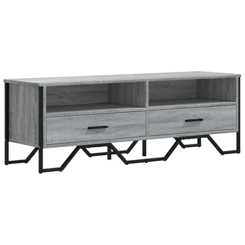 vidaXL Szafka pod TV, szary dąb sonoma, 122x34x41 cm