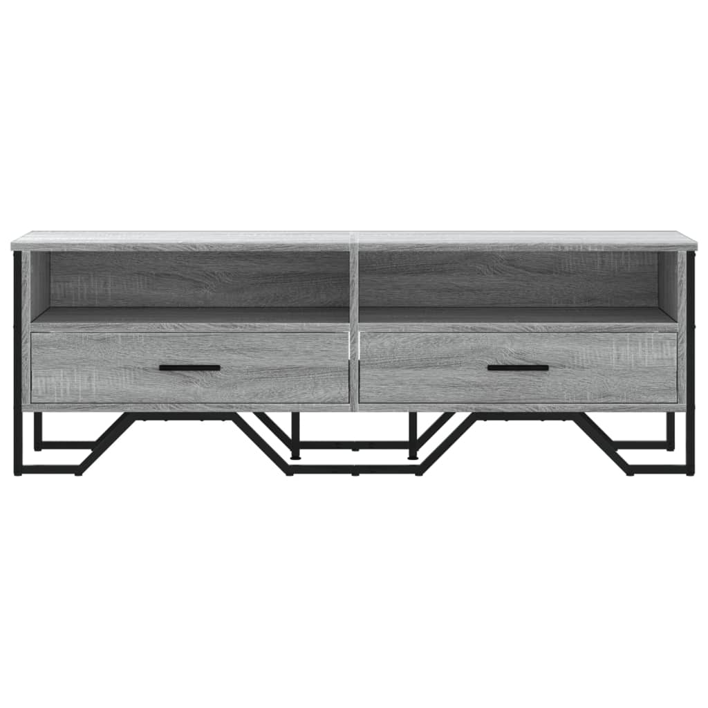 vidaXL Szafka pod TV, szary dąb sonoma, 122x34x41 cm