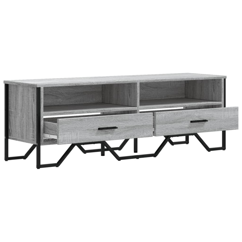 vidaXL Szafka pod TV, szary dąb sonoma, 122x34x41 cm