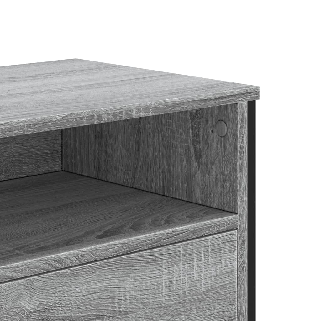 vidaXL Szafka pod TV, szary dąb sonoma, 122x34x41 cm
