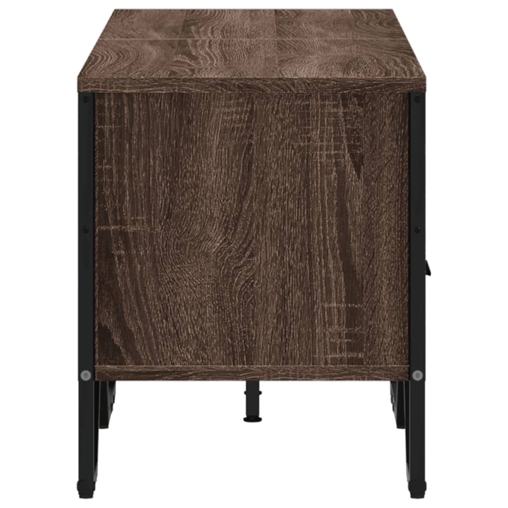 vidaXL Szafka pod telewizor, brązowy dąb, 122x34x41 cm