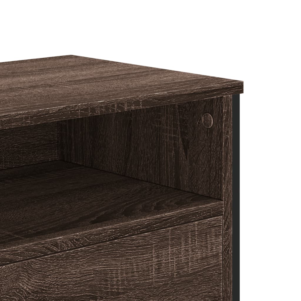 vidaXL Szafka pod telewizor, brązowy dąb, 122x34x41 cm
