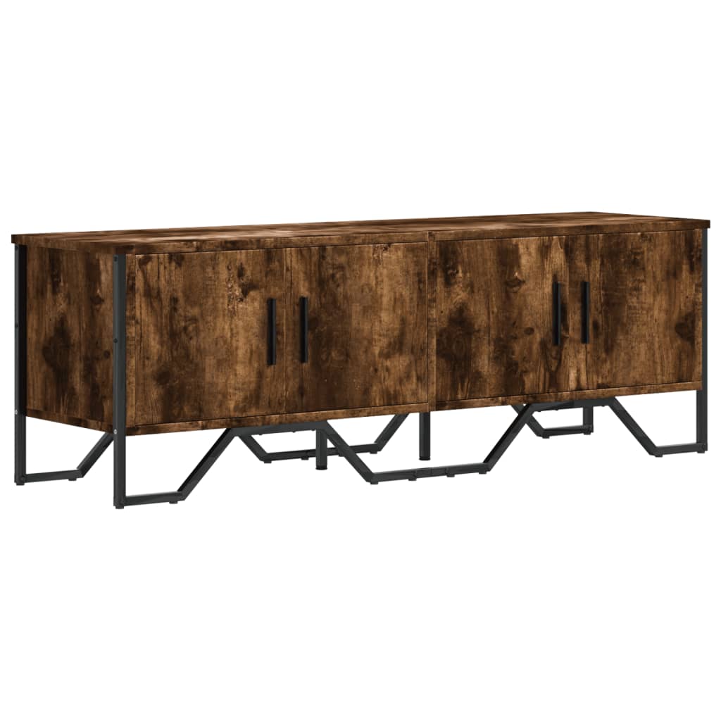 vidaXL Szafka pod TV, przydymiony dąb, 122x34x41 cm