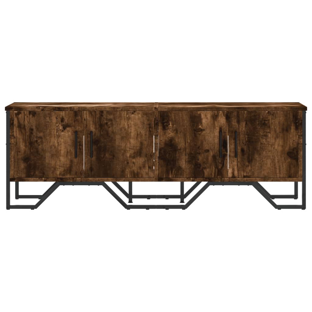 vidaXL Szafka pod TV, przydymiony dąb, 122x34x41 cm