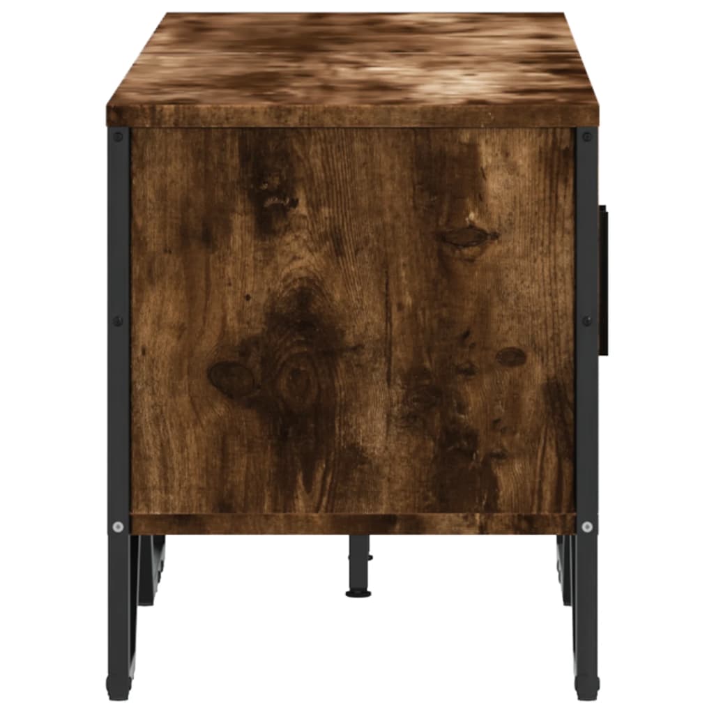 vidaXL Szafka pod TV, przydymiony dąb, 122x34x41 cm
