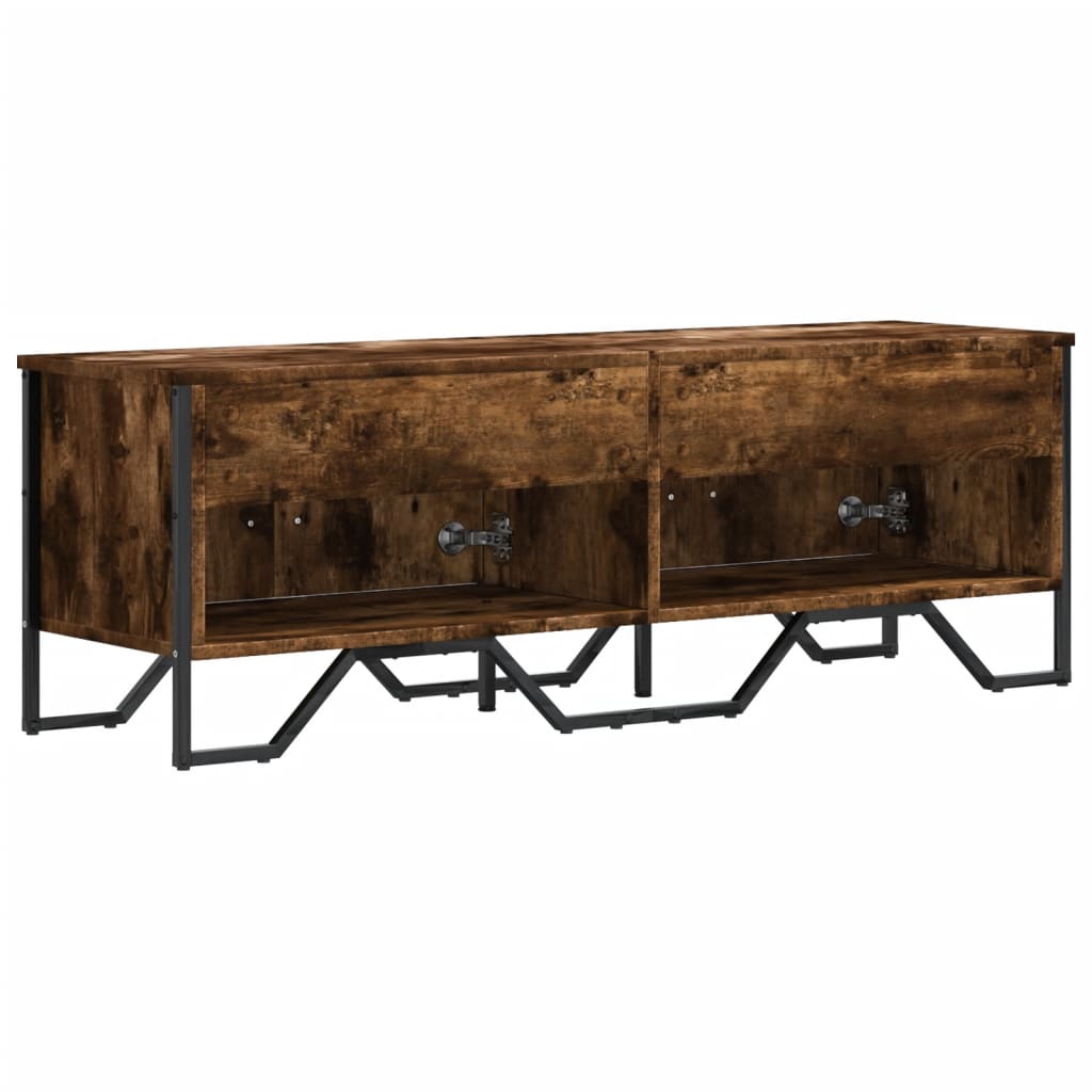 vidaXL Szafka pod TV, przydymiony dąb, 122x34x41 cm