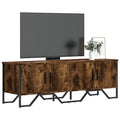 vidaXL Szafka pod TV, przydymiony dąb, 122x34x41 cm