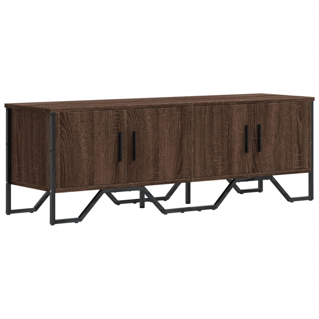 vidaXL Szafka pod telewizor, brązowy dąb, 122x34x41 cm