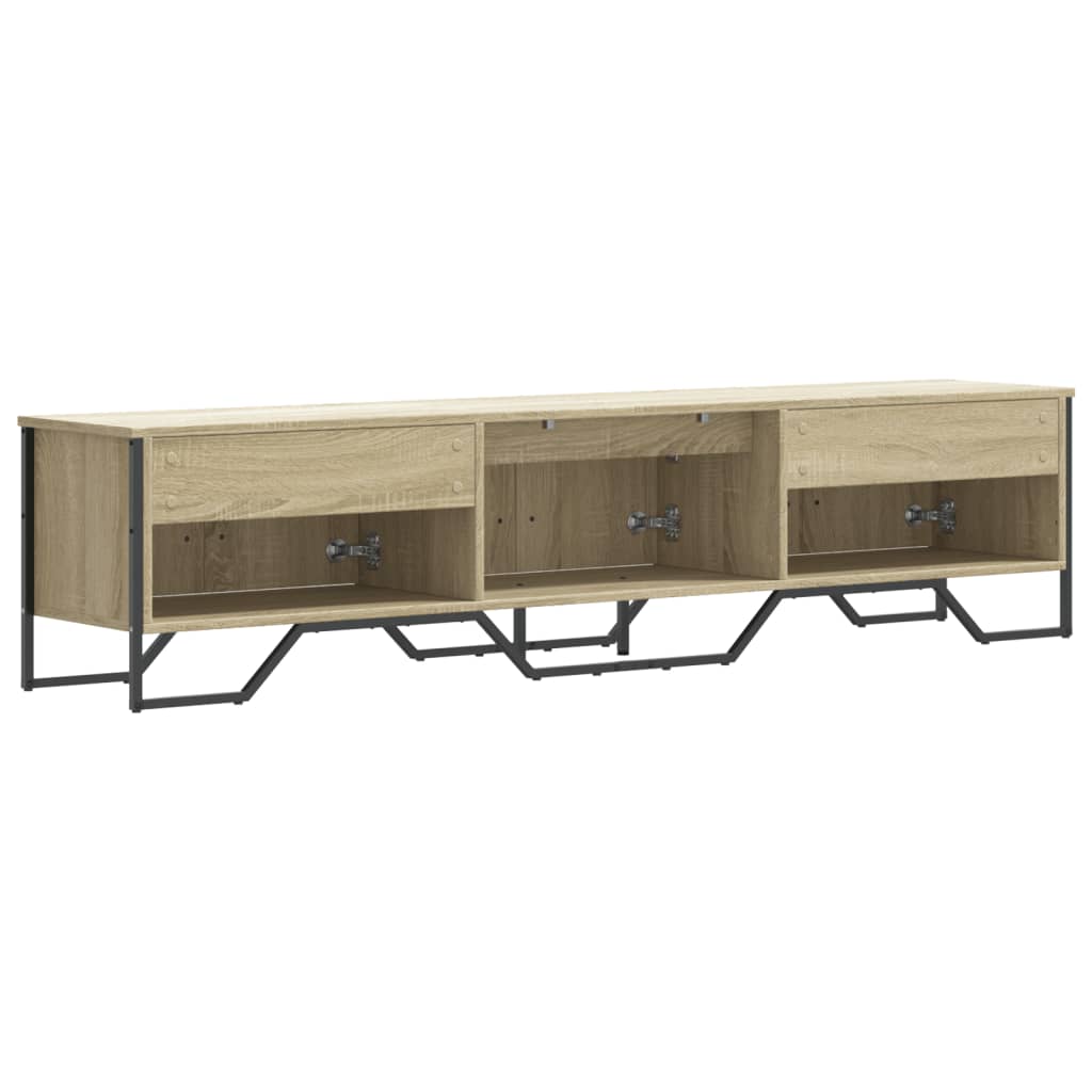 vidaXL Szafka pod TV, dąb sonoma, 180x34x41 cm materiał drewnopochodny