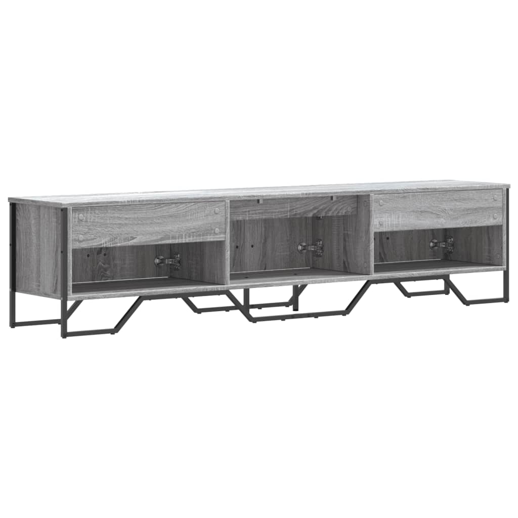 vidaXL Szafka pod TV, szary dąb sonoma, 180x34x41 cm