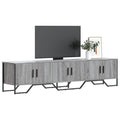 vidaXL Szafka pod TV, szary dąb sonoma, 180x34x41 cm