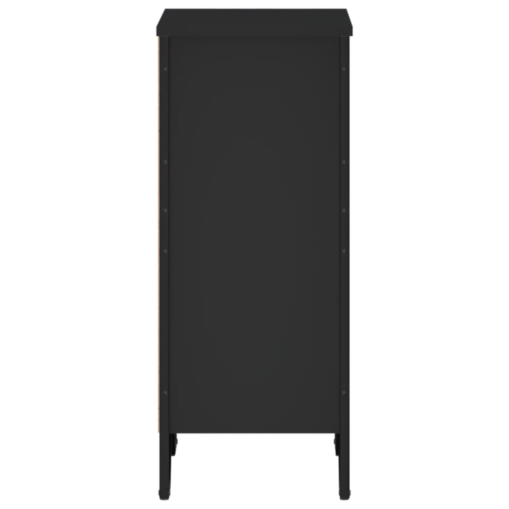vidaXL Regał na książki, czarny, 50x31x74,5 cm materiał drewnopochodny